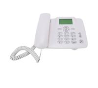Sxhlseller Téléphone de Bureau sans Fil GSM avec Antennes, écran 2,4 Pouces, Carte SIM 2G, Téléphone Fixe sans Fil pour Maison, Hôtel, Bureau, Radio-réveil FM, 500 Contacts Mains (Prise UE)