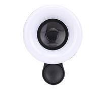 Sxhlseller Téléphone Macro Lens Light avec luminosité et Couleur Réglables, Objectif Macro HD 15x pour Photographie de Bijoux, Photographie de Cils, Plans Rapprochés