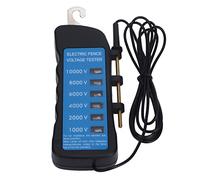 Sxhlseller Tester de Clôture électrique 10 000 V - Compteur de Tension étanche avec 6 Lumières pour la Ferme et le Bétail Clôture - Outil de Recherche de Défauts sans Batterie Portable