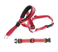 Sxhlseller Tête de Chien Licol sans Traction, Licol rembourré, Laisse et | Sangle de muselière Gentle Leader, guide de marche anti-étranglement, contrôle des grandes races et randonnée en plein air