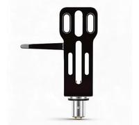 Sxhlseller Tête de Platine Universelle avec Levier de Doigt, Support de Cartouche Phono en Métal pour SL 1200 MK2 AT LP120, Fils à Code Couleur et Matériel de Montage Inclus (BLACK)