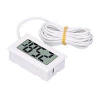 Sxhlseller Thermomètre Numérique Mini Instrument de Mesure de Température électronique Filaire LCD, Capteur ABS de Haute Précision pour Affichage de Lecture de Plage de -50 à 110 Celsius (WHITE)