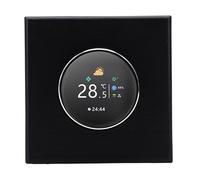 Sxhlseller Thermostat à Bouton Intelligent WiFi, au Design élégant, pour Système de Chauffage de l'eau au Sol, CVC, Support pour Application, Noir, 86x86mm