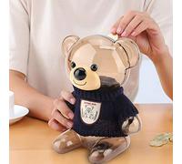 Sxhlseller Tirelire en Plastique en Forme de Cochon Ours Mignon pour | Boîte d’épargne pour enfants, décoration intérieure, cadeau d’anniversaire, outil de financement pour enfants, organisateur