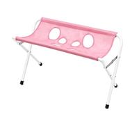 Sxhlseller Toilettage Hamac avec Support pour Petits Chiens et Chats Soin | Cadre en acier inoxydable, écharpe multi-trous, coupe des ongles canins, Station de bain félin, retenue anti-rayures