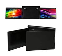 Sxhlseller Triple Moniteur Portable, Extension Double écran pour Ordinateur Portable, écran IPS HD 13,3 Pouces 1080p, Type C Plug and Play, Compatible avec Les PC OS X(X50)