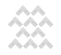 Sxhlseller Tuyau coudé à 90 Degrés, Raccord Non Toxique pour Pompe D'aquarium et Tube en Silicone, Paquet de 10 (10mm)