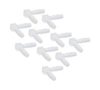Sxhlseller Tuyau coudé à 90 Degrés, Raccord Non Toxique pour Pompe D'aquarium et Tube en Silicone, Paquet de 10 (4mm)