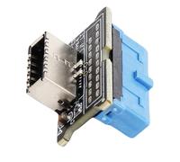 Sxhlseller USB 3.0 Avant 19 Pivons à 3,2 Type C Front Panneau Avant de Type E Adaptateur 20 à 19 Broches Carte D'extension pour la Carte Mère de L'ordinateur, la Bouche et Le Jeu