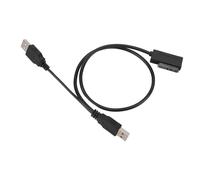 Sxhlseller USB jusqu'à 13pin Slimline Adapter Cable, Double USB 2.0 To Slim Adapter Cable Focation Abs for pour CD DVD Drive