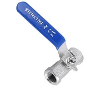 Sxhlseller Vanne D'arrêt à Filetage Interne en Acier Inoxydable 304, Vanne D'arrêt Fiable pour une Longue Durée de Vie, 1 Pièce BSP, Adaptée à un Usage Industriel (1/4"(2 points))