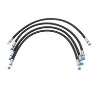 Sxhlseller Vanne de Dérivation 3 Voies 2 Pièces pour Mini Pelle Chinoise de 1 à 2 Tonnes | Acier allié avec Tuyaux Hydrauliques Flexibles de 31 Pouces pour un Fonctionnement Efficace