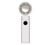 Sxhlseller Ventilateur de Refroidissement de Glace Portable avec Réglage de Vitesse Infini pour les Chaudes Journées d'été et les Activités de Plein Air, Conception Durable (WHITE)