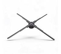 Sxhlseller Ventilateur Holographique 3D de 23,6 Pouces avec 702 LED HD, Résolution 2000 X 1404, Contrôle par Application WiFi, Affichage du Projecteur D'hologramme pour Exposition (Prise UE)