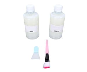 Sxhlseller Vernis Argile, Revêtement Haute Brillance 250ml X 2 | Imperméable, Ignifuge, Utilisation sur Argile, Plâtre, Métal, Bois