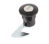 Sxhlseller Verrou Arrière de Montage de Moto Durable Universel pour Motos électriques Coffre de Rangement Protégez Vos Affaires en Aluminium Plastique pour Scooters, Motos (B hameçon court)