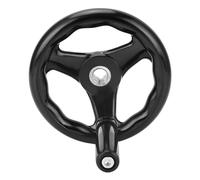 Sxhlseller Volant Rond Universel de 160 Mm pour Tours et Meuleuses, Matériau Plastique Technique Durable pour les Réglages Généraux