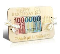 Sxhlseller Votre Premier Million d'organisateurs de Bois de Wood Organisateur Solution de Stockage de Portefeuille Inspiration (Type de gâteau)