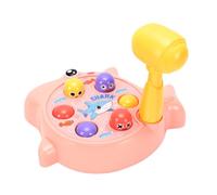 Sxhlseller Whack A Mole Game pour Les Tout-Petits, Jouet éducatif Interactif pour Enfants, Apprentissage Précoce, Liaison Parent-Enfant, Jeu de Cerveau de Bureau, Matériau Sûr, Plastique (Pink)