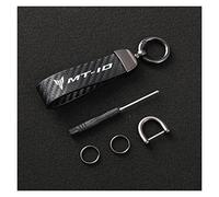 SXHM Porte-clés De Moto pour Yamaha MT01 MT09 MT07 MT10 MT03 MT-09 MT-07 MT-10 MT-03 Tracer 900 700 GT Lanière De Moto Porte-clés en Fibre De Carbone (Couleur : MT-10, Size : Normal), Taille unique