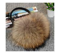 SXHRR Cache-Oreilles d'hiver Hiver Gros Oreillettes Femmes surdimensionnaires corée Mode Chaude véritable Fourrure Oreillettes épais Grande Taille Oreille Couverture (Color : Natural Raccoon)