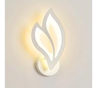 SXHZLY Applique murale intérieure, LED mural 13 W 3 000 K, lumière blanche chaude, design à pétales moderne, lampe murale pour chambre à coucher, salon, couloir, salle de bain