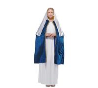 Sxiwei Femme Robe La Vierge Marie Robe Arabe Manches Longues Arabe D'Adulte Romaine Et Grecque Vêtement Dieu Romain Antique Rave Bleu M