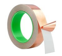 SXJY Ruban en feuille de cuivre avec adhésif conducteur for blindage EMI et applications électriques - Épaisseur : 0,06 mm, longueur : 25 m(8mm)