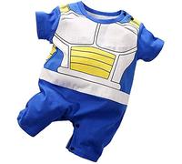 Sxkayxr - Grenouillère inspirée de Goku pour nouveau-né, garçon et fille, bleu 2