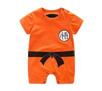 Sxkayxr - Grenouillère inspirée de Goku pour nouveau-né, garçon et fille, Orange 2