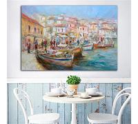 SXKJ Venise Peinture Toile Art Affiches Et Gravures Impressionniste Paysage Marin Peintures Sur Toile Sur Le Mur Art Photos Décoration de La Maison 40x60cm Sans Cadre