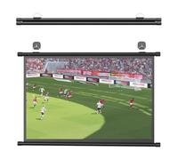 SXKJQER Écran De Projection 30 40 50 60 72 Pouces Ecran Projecteur Manuel HD 4K 4: 3 16: 9 Format Écran De Cinéma pour Home Cinéma Intérieur Extérieur Écran De Projection Mural(4:3,60")