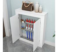 SXKLLYX Cache-Radiateur 2 Portes, Cache Radiateur Moderne pour la Maison, Masquer Les Tuyaux Encombrés, Étagère pour Armoire Chauffante pour Chambre et Salon(70 * 80 * 15cm/28 * 31 * 6in)