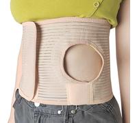 SXKLLYX Ceinture de Stomie Abdominale, Ceinture de Soutien pour Stomie avec Trou Réglable de 10 Cm, Ceinture Abdominale, Soins Post-Opératoires Après Colostomie/Iléostomie(Medium)