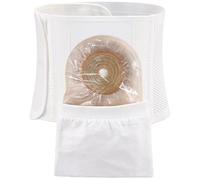 SXKLLYX Ceinture de Stomie Ajustable, Bandage de Stomie avec Trou de 8 Cm et Poche en Tissu, Ceinture de Soutien pour Stomie de 21 Cm de Large, Protège la Poche de Stomie(Medium)