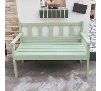 SXKLYRF Banc de Jardin en Bois D'intérieur/Extérieur, Banquette Exterieur Jardin à Lattes pour Terrasse, Porche ou Parc, Résistant aux Intempéries(Green,100x50x80cm/39x20x31in)