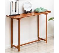 SXKLYRF Table D'autel Bouddhiste en Bambou, Support pour Autel Chinois, Table de Prière et de Méditation, Console D'entrée, Meuble Console(Brown,100x34x84cm/39x13x33in)