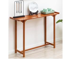 SXKLYRF Table D'autel Bouddhiste en Bambou, Support pour Autel Chinois, Table de Prière et de Méditation, Console D'entrée, Meuble Console(Brown,100x34x84cm/39x13x33in)