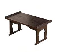 SXKLYRF Table de Sol Pliable en Bois, Autel Bouddhiste, Table D'autel de Méditation, Portable Petite Table Basse/Thé Portable de Style(80x44x38cm/31x17x15in)