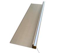 Sxlawesom Étagère Flottante Lumineuse, Présentoir Mural LED pour Salon, Bureau, Bar, Étagères Lumineuses(Gold,90x20x6cm)
