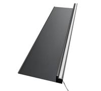 Sxlawesom Étagère Flottante Lumineuse, Présentoir Mural LED pour Salon, Bureau, Bar, Étagères Lumineuses(Zwart,70x20x6cm)