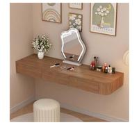 Sxlawesom Meuble-lavabo Suspendu Mural, Bureau Mural avec Commode de Rangement, Coiffeuse en Bois pour Chambres à Coucher(Natural Left,100x40x18cm)