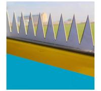 Sxlawesom Pointes de sécurité Anti-Escalade pour clôtures métalliques Robustes, Anti-vol, Anti-Intrusion et Anti-Animaux (1 pièce)
