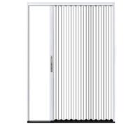 Sxlawesom Porte Pliante Tout Aluminium Porte de séparation avec Serrure Porte coulissante Invisible pour Cuisines, balcons, salles de Bains, Toilettes(White Left,1360x2030mm)