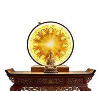 Sxlawesom Socle de statue à LED, Présentoir en bois, Piédestal pour usage domestique et religieux(90cm)