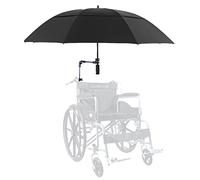SXLIGHT Auvent Réglable pour Parapluie De Fauteuil Roulant, Housses De Pluie Pare-Soleil, Protection Résistante Aux UV, Pince De Chaise Parapluie pour La Plupart des Accessoires De Fauteuils Roulants