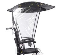 SXLIGHT Auvent Réglable pour Parapluie De Fauteuil Roulant, Housses De Pluie Pare-Soleil, Protection Résistante Aux UV, Pince De Chaise Parapluie pour La Plupart des Accessoires De Fauteuils Roulants