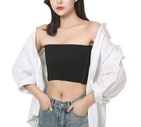 SXLLZSLC Super Plat Classeur de Poitrine Accrocher Gilet Court Élastique Respirant Garçon Manqué Lesbien Débardeurs pour Femme