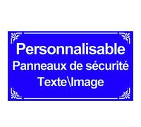 SXLONG Panneaux de Sécurité-Personnalisable Signalétique Intérieure/Extérieure-Panneau Signalétique-Vidéo Surveillance Panneau Plaque Alarme - pour Garage, Hôtel, école, Jardin, Adresse Résidentielle