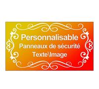 SXLONG Panneaux de Sécurité-Personnalisable Signalétique Intérieure/Extérieure-Panneau Signalétique-Vidéo Surveillance Panneau Plaque Alarme - pour Garage, Hôtel, école, Jardin, Adresse Résidentielle